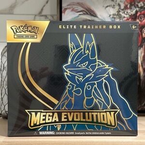 New! Pokémon TCG: Mega Evolution Elite Trainer Box (Mega Lucario) Sealed